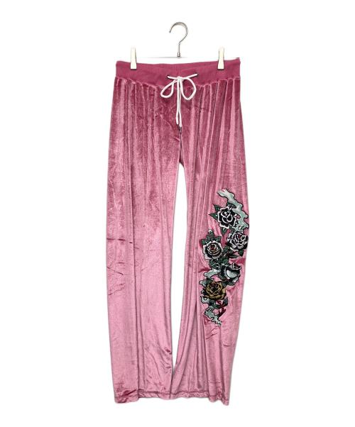 Ed Hardy（エド ハーディー）Ed Hardy (エド ハーディー) ベロアセットアップ ショッキングピンク サイズ:L 未使用品の古着・服飾アイテム
