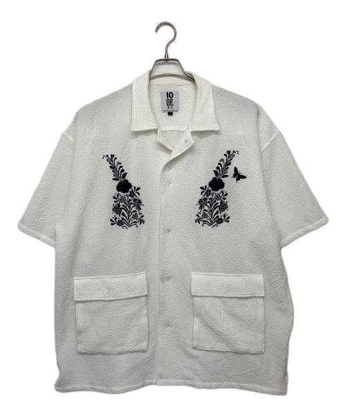 TENBOX（テンボックス）TENBOX (テンボックス) 半袖シャツ ホワイト サイズ:XLの古着・服飾アイテム