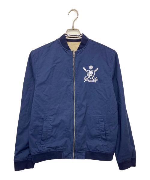 POLO RALPH LAUREN（ポロ・ラルフローレン）POLO RALPH LAUREN (ポロ・ラルフローレン) リバーシブルジャケット ネイビー サイズ:XLの古着・服飾アイテム