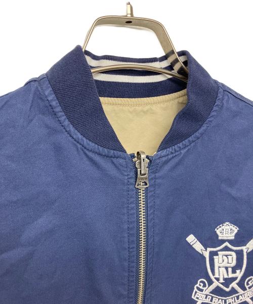 POLO RALPH LAUREN（ポロ・ラルフローレン）POLO RALPH LAUREN (ポロ・ラルフローレン) リバーシブルジャケット ネイビー サイズ:XLの古着・服飾アイテム