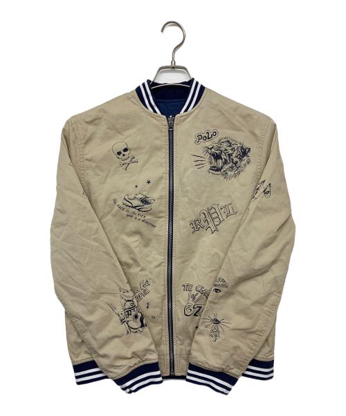 POLO RALPH LAUREN（ポロ・ラルフローレン）POLO RALPH LAUREN (ポロ・ラルフローレン) リバーシブルジャケット ネイビー サイズ:XLの古着・服飾アイテム