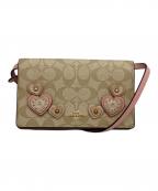 COACHコーチ）の古着「ショルダーバッグ」｜アイボリー×ピンク