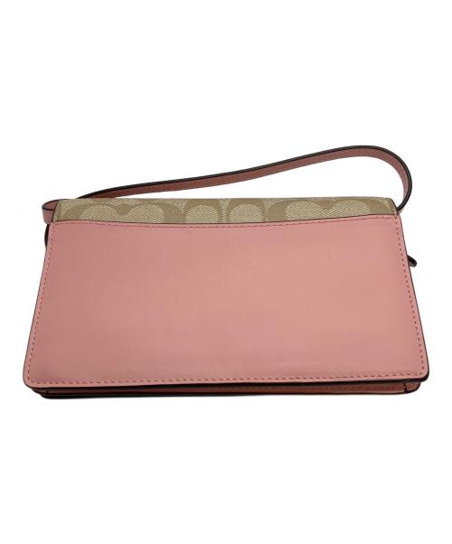 COACH（コーチ）COACH (コーチ) ショルダーバッグ アイボリー×ピンクの古着・服飾アイテム
