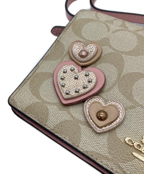 COACH（コーチ）COACH (コーチ) ショルダーバッグ アイボリー×ピンクの古着・服飾アイテム