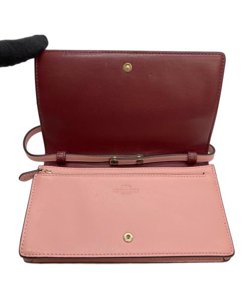 COACH（コーチ）COACH (コーチ) ショルダーバッグ アイボリー×ピンクの古着・服飾アイテム