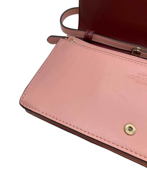 COACH（コーチ）COACH (コーチ) ショルダーバッグ アイボリー×ピンクの古着・服飾アイテム