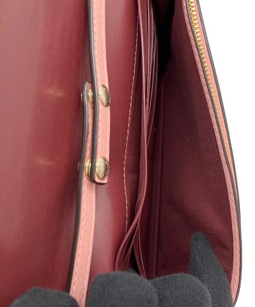 COACH（コーチ）COACH (コーチ) ショルダーバッグ アイボリー×ピンクの古着・服飾アイテム