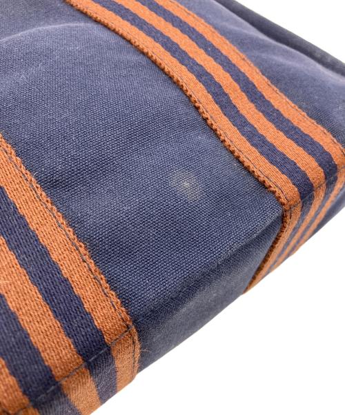 HERMES（エルメス）HERMES (エルメス) フールトゥPM ハンドバッグ ネイビー×ブラウンの古着・服飾アイテム