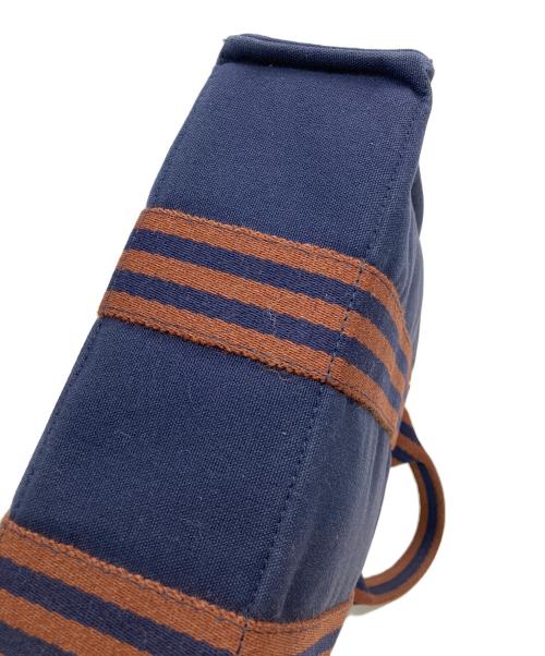 HERMES（エルメス）HERMES (エルメス) フールトゥPM ハンドバッグ ネイビー×ブラウンの古着・服飾アイテム