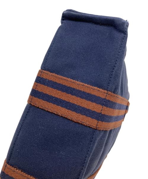 HERMES（エルメス）HERMES (エルメス) フールトゥPM ハンドバッグ ネイビー×ブラウンの古着・服飾アイテム