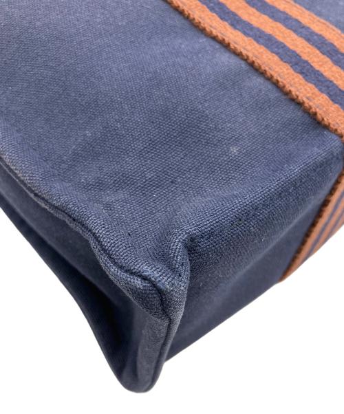 HERMES（エルメス）HERMES (エルメス) フールトゥPM ハンドバッグ ネイビー×ブラウンの古着・服飾アイテム