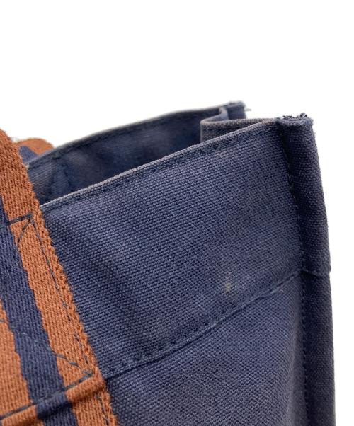 HERMES（エルメス）HERMES (エルメス) フールトゥPM ハンドバッグ ネイビー×ブラウンの古着・服飾アイテム
