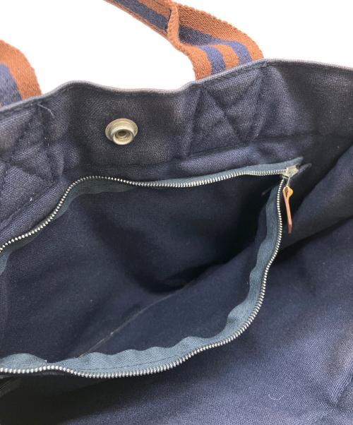 HERMES（エルメス）HERMES (エルメス) フールトゥPM ハンドバッグ ネイビー×ブラウンの古着・服飾アイテム