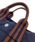 中古・古着 HERMES (エルメス) フールトゥPM ハンドバッグ ネイビー×ブラウン：11000円