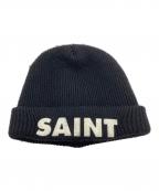 SAINT MICHAELセントマイケル）の古着「KNIT CAP」｜ブラック