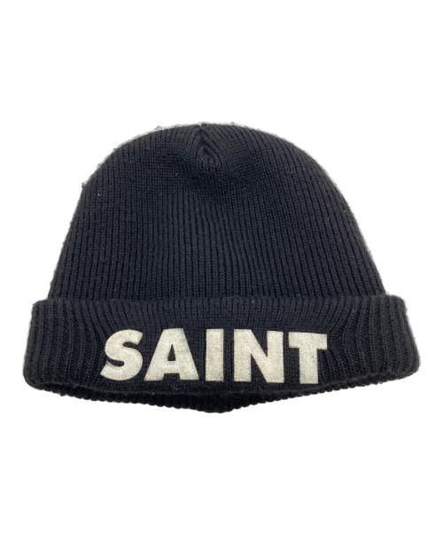 SAINT MICHAEL（セントマイケル）SAINT MICHAEL (セントマイケル) KNIT CAP ブラックの古着・服飾アイテム