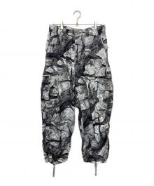 A BATHING APE（アベイシングエイプ）の古着「TREE EDGE CAMO CARGO PANTS 24AW」｜ホワイト×ブラック