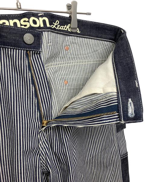 VANSON（バンソン）VANSON (バンソン) ヒッコリー　ペインターパンツ ネイビー サイズ:34の古着・服飾アイテム