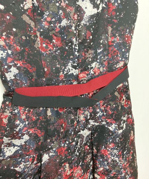 ANAYI（アナイ）ANAYI (アナイ) ノースリーブ・キャミソールワンピース ブラック×レッド サイズ:38の古着・服飾アイテム