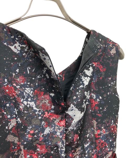 ANAYI（アナイ）ANAYI (アナイ) ノースリーブ・キャミソールワンピース ブラック×レッド サイズ:38の古着・服飾アイテム