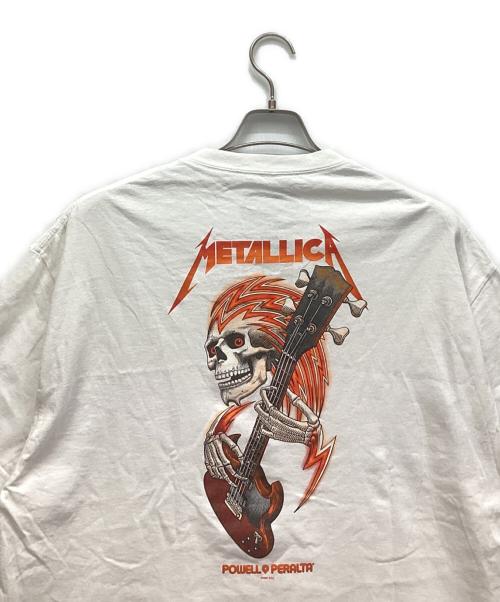 powell peralta（パウエルペラルタ）powell peralta (パウエルペラルタ) METALLICA (メタリカ) 半袖カットソー ホワイト サイズ:XLの古着・服飾アイテム