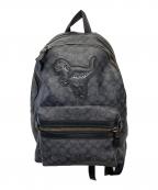 COACHコーチ）の古着「シグネチャー アカデミーバックパック」｜ブラック