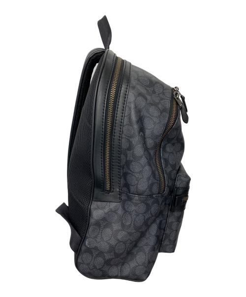 COACH（コーチ）COACH (コーチ) シグネチャー アカデミーバックパック ブラックの古着・服飾アイテム