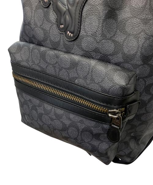 COACH（コーチ）COACH (コーチ) シグネチャー アカデミーバックパック ブラックの古着・服飾アイテム