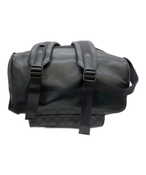 COACH（コーチ）COACH (コーチ) シグネチャー アカデミーバックパック ブラックの古着・服飾アイテム