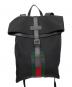 GUCCI（グッチ）の古着「シェリーライン　テクノキャンバス　リュック」｜ブラック