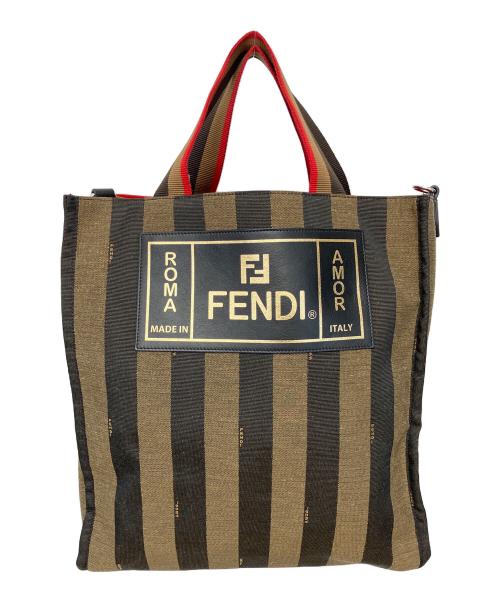 FENDI（フェンディ）FENDI (フェンディ) ペカン トートバッグ ブラウンの古着・服飾アイテム