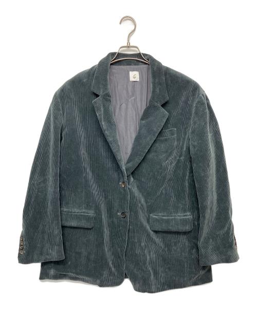 6(ROKU) BEAUTY&YOUTH（ロク ビューティーアンドユース）6(ROKU) BEAUTY&YOUTH (ロク ビューティーアンドユース) コーデュロイジャケット グレー サイズ:38の古着・服飾アイテム