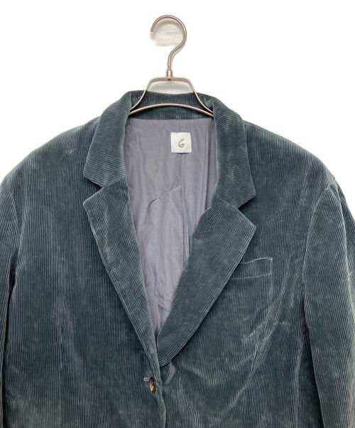 6(ROKU) BEAUTY&YOUTH（ロク ビューティーアンドユース）6(ROKU) BEAUTY&YOUTH (ロク ビューティーアンドユース) コーデュロイジャケット グレー サイズ:38の古着・服飾アイテム