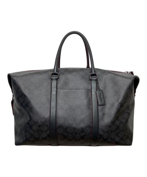 COACH（コーチ）COACH (コーチ) シグネチャー ボストンバッグ ブラックの古着・服飾アイテム
