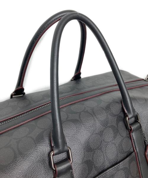 COACH（コーチ）COACH (コーチ) シグネチャー ボストンバッグ ブラックの古着・服飾アイテム