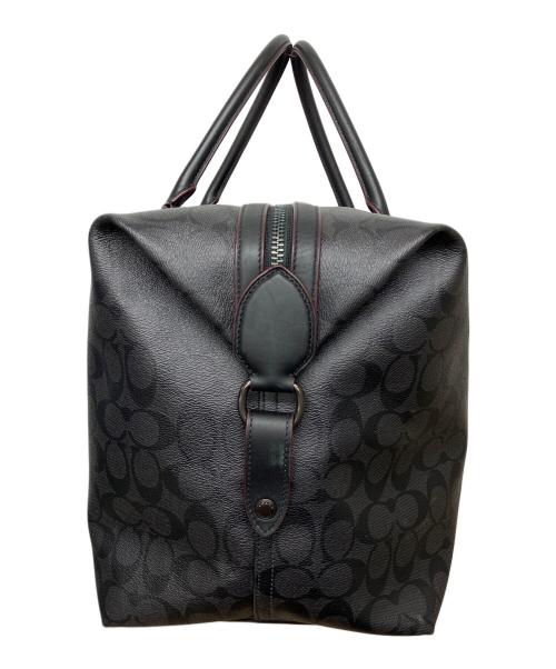 COACH（コーチ）COACH (コーチ) シグネチャー ボストンバッグ ブラックの古着・服飾アイテム