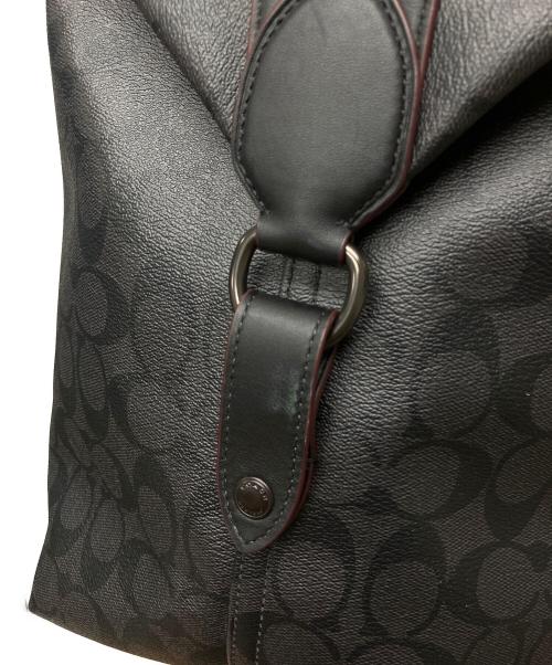COACH（コーチ）COACH (コーチ) シグネチャー ボストンバッグ ブラックの古着・服飾アイテム