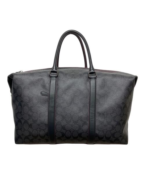 COACH（コーチ）COACH (コーチ) シグネチャー ボストンバッグ ブラックの古着・服飾アイテム