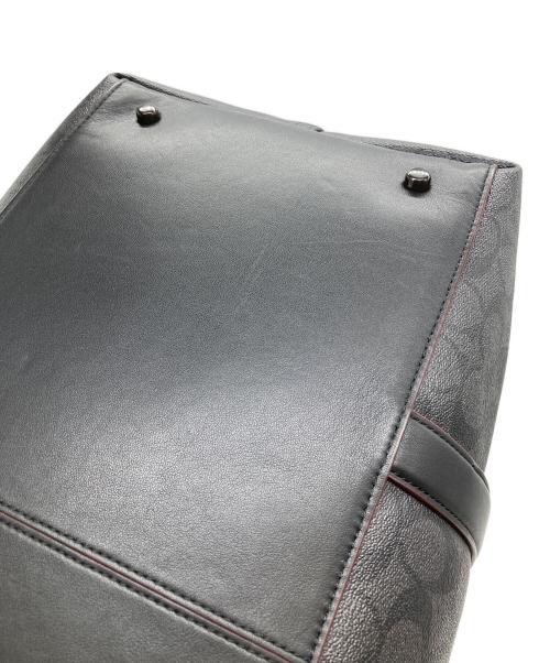 COACH（コーチ）COACH (コーチ) シグネチャー ボストンバッグ ブラックの古着・服飾アイテム