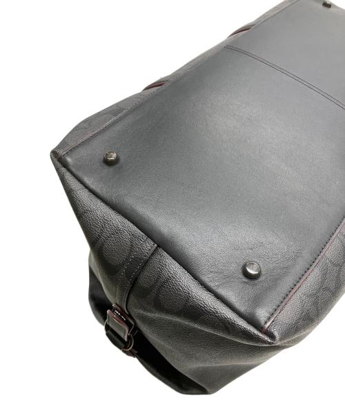 COACH（コーチ）COACH (コーチ) シグネチャー ボストンバッグ ブラックの古着・服飾アイテム