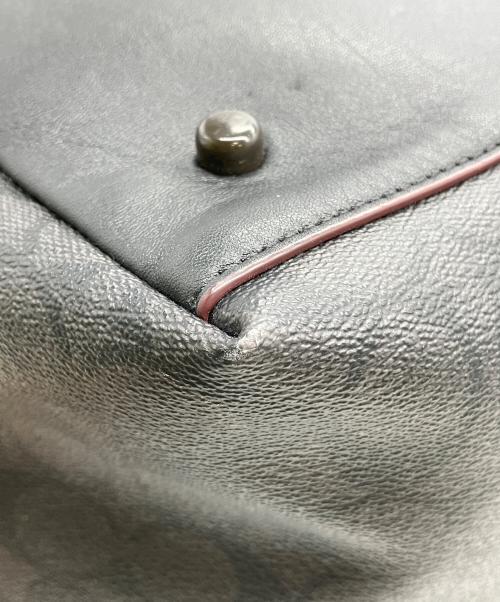 COACH（コーチ）COACH (コーチ) シグネチャー ボストンバッグ ブラックの古着・服飾アイテム