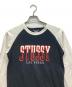 Champion (チャンピオン) stussy (ステューシー) 長袖カットソー ブラック×ホワイト サイズ:S：3000円