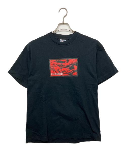不明（フメイ）不明 (フメイ) 2002ケロキュウ　半袖カットソー ブラック サイズ:Lの古着・服飾アイテム