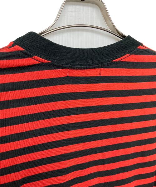 Hysteric Glamour（ヒステリックグラマー）Hysteric Glamour (ヒステリックグラマー) ボーダーカットソー レッド×ブラック サイズ:Lの古着・服飾アイテム