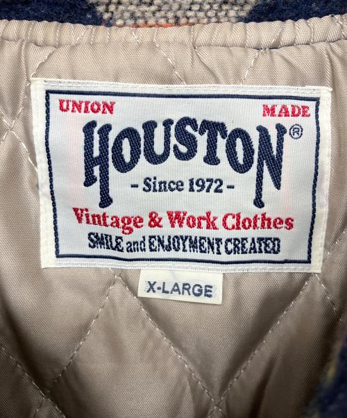 HOUSTON（ヒューストン）HOUSTON (ヒューストン) メルトンコート ネイビー サイズ:XLの古着・服飾アイテム