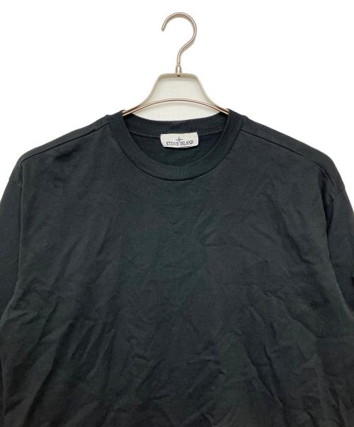 STONE ISLAND（ストーンアイランド）STONE ISLAND (ストーンアイランド) HEAVY COTTON JERSEY GARMENT DYED ブラック サイズ:XLの古着・服飾アイテム