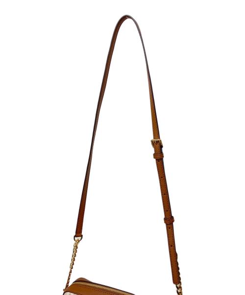 MICHAEL KORS（マイケル・コース）MICHAEL KORS (マイケル・コース) ショルダーバッグ ホワイト×ブラウンの古着・服飾アイテム