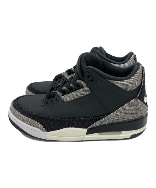 NIKE（ナイキ）NIKE (ナイキ) LEVI'S (リーバイス) AIR JORDAN 3 DENIM/GYM RED スニーカー ブラック サイズ:26cmの古着・服飾アイテム