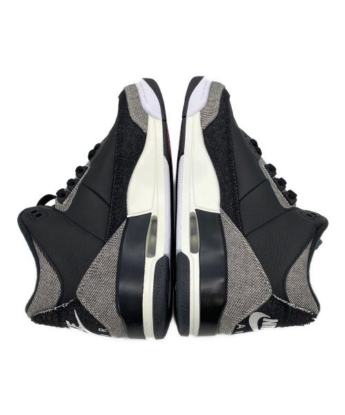 NIKE（ナイキ）NIKE (ナイキ) LEVI'S (リーバイス) AIR JORDAN 3 DENIM/GYM RED スニーカー ブラック サイズ:26cmの古着・服飾アイテム