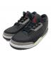 NIKE（ナイキ）の古着「AIR JORDAN 3 DENIM/GYM RED スニーカー」｜ブラック